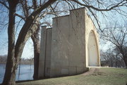 OWEN PARK, a Art Deco bandstand/bandshell, built in Eau Claire, Wisconsin in 1938.
