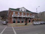 215 N MAIN ST, a Side Gabled general store, built in Alma, Wisconsin in 1861.