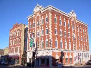 245 MAIN ST, a High Victorian Italianate large office building, built in Racine, Wisconsin in 1857.