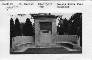 WEND HORACE WHITE PARK, a Neoclassical/Beaux Arts commemorative monument/marker, built in Beloit, Wisconsin in 1918.