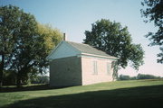 N4042 AMITY RD, a Greek Revival church, built in Alto, Wisconsin in 1858.