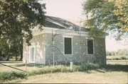 N4042 AMITY RD, a Greek Revival church, built in Alto, Wisconsin in 1858.