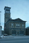 193 N MAIN ST, a Italianate fire house, built in Fond du Lac, Wisconsin in 1874.