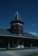 Chicago and Northwestern Railroad Depot, a Building.