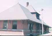 INTERSECTION OF E JACKSON, EUREKA, AND BLACKBURN, NE CORNER, a Italianate depot, built in Ripon, Wisconsin in 1892.