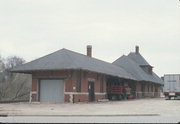 INTERSECTION OF E JACKSON, EUREKA, AND BLACKBURN, NE CORNER, a Italianate depot, built in Ripon, Wisconsin in 1892.