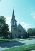 220 RANSOM ST, a Romanesque Revival house of worship, built in Ripon, Wisconsin in 1865.