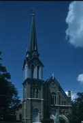 220 RANSOM ST, a Romanesque Revival house of worship, built in Ripon, Wisconsin in 1865.
