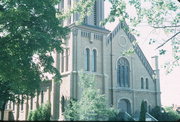 220 RANSOM ST, a Romanesque Revival church, built in Ripon, Wisconsin in 1865.