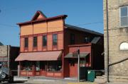 100 S 2ND ST, a Boomtown hardware, built in Mount Horeb, Wisconsin in 1889.