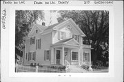317 SHEBOYGAN ST, a Greek Revival house, built in Fond du Lac, Wisconsin in 1870.