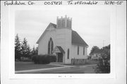 N9591 VAN DYNE RD, a Late Gothic Revival house of worship, built in Friendship, Wisconsin in 1920.