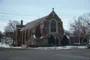 215 W PINE ST, a Late Gothic Revival house of worship, built in Platteville, Wisconsin in 1928.