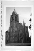 HHH 1/4 E OF 35-US 151, a Early Gothic Revival church, built in Jamestown, Wisconsin in 1867.