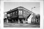 201 W MAPLE ST, a Commercial Vernacular large retail building, built in Lancaster, Wisconsin in 1883.