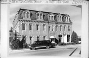 108 N WASHINGTON ST, a Second Empire lodging-hotel, built in Lancaster, Wisconsin in 1884.