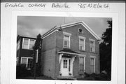 85 N ELM ST, a Greek Revival house, built in Platteville, Wisconsin in 1847.