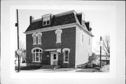 195 E MAIN ST, a Second Empire house, built in Platteville, Wisconsin in 1897.
