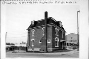 195 E MAIN ST, a Second Empire house, built in Platteville, Wisconsin in 1897.