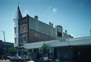 NW CORNER OF EXHANGE ST AND CENTER AVE, a Queen Anne small office building, built in Brodhead, Wisconsin in 1900.