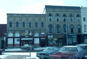 1103-1111 W 2ND AVE, a Italianate retail building, built in Brodhead, Wisconsin in 1868.