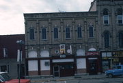 1103-1111 W 2ND AVE, a Italianate retail building, built in Brodhead, Wisconsin in 1868.