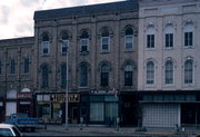 1103-1111 W 2ND AVE, a Italianate retail building, built in Brodhead, Wisconsin in 1868.