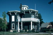 1410 17TH AVE, a Octagon house, built in Monroe, Wisconsin in 1860.