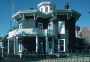 1410 17TH AVE, a Octagon house, built in Monroe, Wisconsin in 1860.