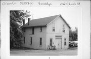 100 CHURCH ST, a Astylistic Utilitarian Building blacksmith shop, built in Brooklyn, Wisconsin in 1866.
