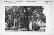 1403 14TH AVE, a Early Gothic Revival house, built in Monroe, Wisconsin in 1858.