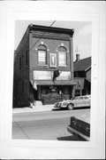 518 1ST STREET, a Commercial Vernacular small retail building, built in New Glarus, Wisconsin in 1901.