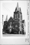 18 5TH AVE, a Early Gothic Revival house of worship, built in New Glarus, Wisconsin in 1900.