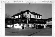 100 6TH AVENUE, a Greek Revival lodging-hotel, built in New Glarus, Wisconsin in 1853.