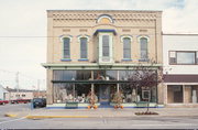 544 W WATER ST, a Italianate large retail building, built in Princeton, Wisconsin in 1868.