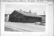 155 W FRANKLIN ST, a Prairie School depot, built in Berlin, Wisconsin in 1909.