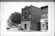 124 E HURON ST, a Romanesque Revival meeting hall, built in Berlin, Wisconsin in 1889.