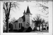 192 E HURON ST, a Queen Anne house of worship, built in Berlin, Wisconsin in 1898.