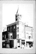 155-155A W HURON ST, a Queen Anne small retail building, built in Berlin, Wisconsin in 1912.
