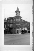 155-155A W HURON ST, a Queen Anne small retail building, built in Berlin, Wisconsin in 1912.