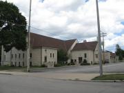 8633 W Becher St, a Late Gothic Revival house of worship, built in West Allis, Wisconsin in 1949.