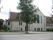 8633 W Becher St, a Late Gothic Revival house of worship, built in West Allis, Wisconsin in 1949.