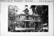 215 N BRIDGE ST, a Queen Anne house, built in Markesan, Wisconsin in 1910.