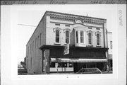 544 W WATER ST, a Italianate large retail building, built in Princeton, Wisconsin in 1868.