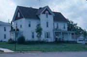 202 W WOOD ST, a Queen Anne house, built in Barneveld, Wisconsin in 1890.