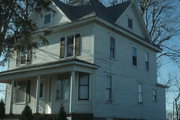 104 W WOOD ST, a American Foursquare house, built in Barneveld, Wisconsin in 1911.