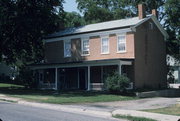 505 FRONT ST, a Greek Revival house, built in Mineral Point, Wisconsin in 1849.