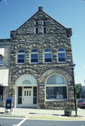 203 HIGH ST, a Romanesque Revival bank/financial institution, built in Mineral Point, Wisconsin in 1906.