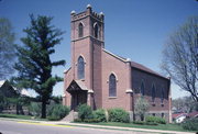 403 HIGH ST, a Early Gothic Revival house of worship, built in Mineral Point, Wisconsin in 1845.