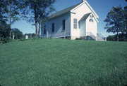 COUNTY HIGHWAY T, a Greek Revival church, built in Ridgeway, Wisconsin in 1862.